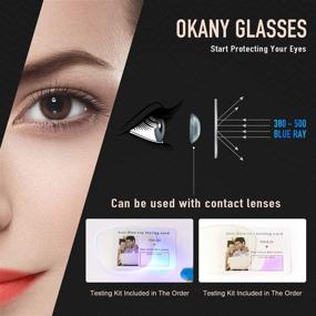 img 1 attached to 👓 TR90 Blue Light Blocking Glasses: Lightweight Eyeglasses for Effective Computer Eye Protection - Women & Men