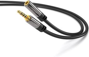 img 1 attached to KabelDirekt Pro Series - 10ft Headset Extension Cable (3.5mm Male to 3.5mm Female) - Superior Sound Quality and Extended Reach