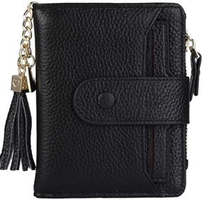 img 4 attached to 👜 Women's Leather Wallet with Window Sleeve: Stylish Handbag and Wallet Combo for Supreme Convenience