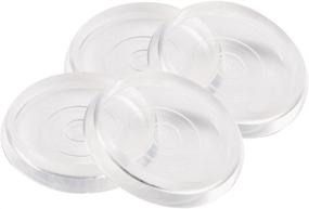 img 3 attached to 🪑 SoftTouch 1 3/8&#34; Round Furniture Caster Cups - 12 Pack, Clear - Ideal for Carpet or Durable Hard Floors, 12 Piece Set