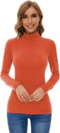 womens clothes fitted turtleneck sleeve sports & fitness logo