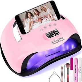 img 4 attached to 💅 Professional 168W UV LED Nail Lamp by BIGBEAR: Fast Drying, Auto Sensor, Portable Handle, Timer Setting, Phone Stand - Ideal for Gel Polishes on Fingernails & Toenails