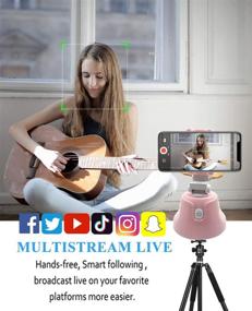 img 3 attached to 📱 Smartphone Mount Holder - APAI Genie Auto Tracking Phone Holder, Portable Selfie Stick, 360° Rotates Auto Face & Object Tracking Vlog Shooting: All-in-one Solution