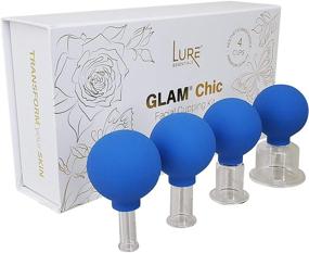 img 4 attached to 🔍 High-Quality Face & Body Glass Cupping Therapy Set for Face Cupping Facial - Cellulite and Body Shaping - Vacuum Massage Cups Instructions + Free Book