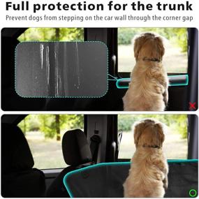 img 1 attached to F-color SUV Cargo Liner for Dogs: Upgraded Water Resistant Pet Cargo Cover with Full Side Flap Protector - Non-Slip, Large Size Universal Fit - Perfect for SUVs, Sedans, and Vans with Bumper Flap!