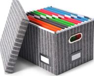 trizo file box organizer: versatile collapsible filing cabinet with lid for efficient home and office storage logo