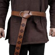 medieval viking embossed leather renaissance men's accessories for belts logo