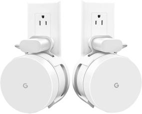 img 4 attached to 🔌 [Enhanced] Google WiFi Wall Mount, Mesh WiFi Accessories for Google Mesh WiFi System and Google WiFi Router with Neat Installation, Wire-free (White - Pack of 2)