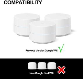 img 3 attached to 🔌 [Enhanced] Google WiFi Wall Mount, Mesh WiFi Accessories for Google Mesh WiFi System and Google WiFi Router with Neat Installation, Wire-free (White - Pack of 2)