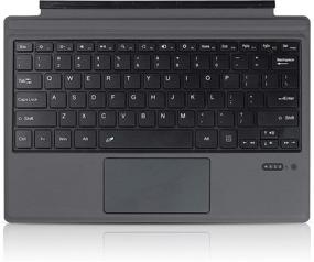 img 4 attached to 💻 Wireless Bluetooth V5.0 Keyboard for Surface Pro with Two-Button Trackpad, Rechargeable Battery