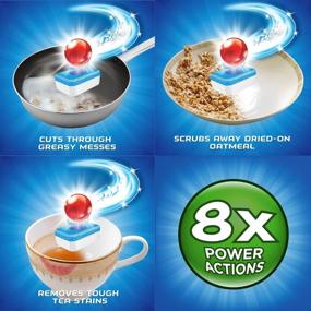 img 4 attached to 🍽 Maximize Dishwashing Efficiency with Finish All in 1 Powerball Dishwashing Tablets - Fresh Scent, 62 Count