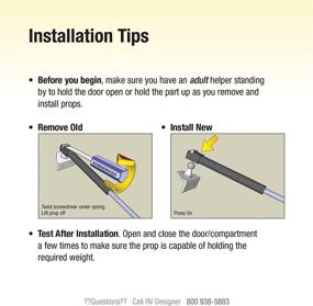 img 1 attached to 🚪 RV Designer G23 Gas Prop Door Support - 20-inch Length, 40 lb. Load Capacity - High-Performance Exterior Hardware