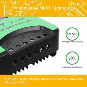 img 1 attached to Beleeb 12V/24V 20A MPPT Solar Charge Controller with 75V Maximum Input, PV Limited Power Input, Built-in Operation Log A, and Temperature Compensation