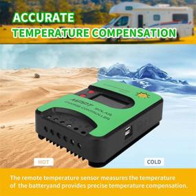 img 3 attached to Beleeb 12V/24V 20A MPPT Solar Charge Controller with 75V Maximum Input, PV Limited Power Input, Built-in Operation Log A, and Temperature Compensation