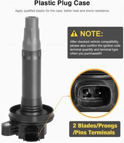 img 2 attached to 🔥 QYL 6 катушек зажигания для замены на Ford Edge Flex Fusion Mustang Taurus / Lincoln MKS MKT MKK MKZ / Mazda 6 CX-9 / Mercury Sable UF-553 UF-595 5C1652 E1053