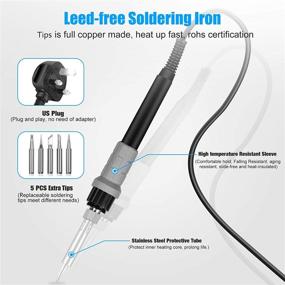 img 3 attached to 🔥 Precision Soldering Station Digital - Temperature Adjustable from 392℉ to 896℉