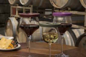 img 2 attached to 🍷 Tuscan Set of 6 Wine Glass Covers by Wine-Tapa(R) in Earthy Colors - Safeguard Your Wine Glass Against Bugs & Insects