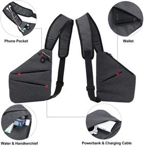 img 1 attached to Secure Your Essentials with the Lightweight Anti-Theft Shoulder Crossbody Backpack