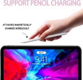 img 3 attached to 🔌 iPad Pro 11 Keyboard Case with Pencil Charging, Slim Frameless Design, and Wireless Bluetooth Keyboard - Compatible with iPad Air 4th Gen 10.9"/Pro 11 Inch 3rd Gen 2021/2nd Gen 2020/1st Gen 2018