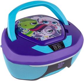 img 3 attached to 🎶 Compact and Vibrant: Littlest Pet Shop CD Boombox for Musical Fun