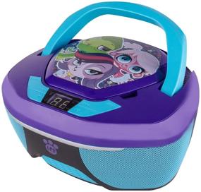 img 2 attached to 🎶 Compact and Vibrant: Littlest Pet Shop CD Boombox for Musical Fun