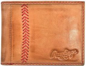 img 4 attached to 🧢 Rawlings Men's Baseball Stitch Bifold Wallet: Stylish and Functional Men's Accessories