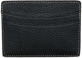 img 2 attached to 👜 Genuine Calfskin Leather Pocket Wallet for Men - Stylish Accessories, Card Cases & Money Organizers