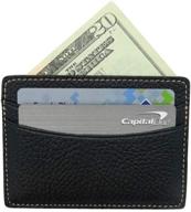 👜 genuine calfskin leather pocket wallet for men - stylish accessories, card cases & money organizers logo