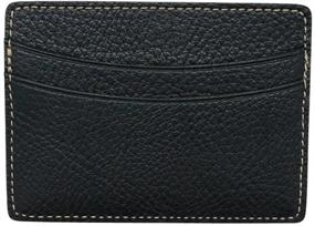 img 1 attached to 👜 Genuine Calfskin Leather Pocket Wallet for Men - Stylish Accessories, Card Cases & Money Organizers