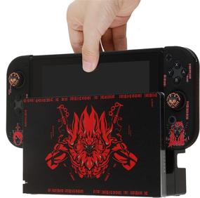 img 3 attached to 🎮 Pickeico Dockable Case for Switch - Protective Case for Joy-Con Controllers, 4 Thumb Grips, and Hard PC Dock Cover (Zelda Centaurs)