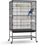 yintatech 52-inch wrought iron large flight bird cage: 🐦 ideal for parakeets, canaries, finches, lovebirds, parrotlets, conures, and cockatiels logo