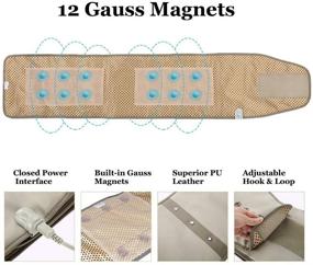 img 1 attached to Пояс для похудения с горячим компрессом и вибрационным массажем, 🔥 инструмент для ухода за здоровьем и похудением, нагревательный массажер для фитнеса (коричневый)