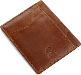 img 4 attached to AIKON Genuine Leather Cardholder Protection