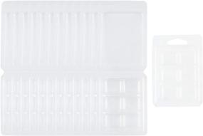 img 3 attached to 🕯️ Cornucopia Wax Melt Clamshell Molds (50-Pack): 6-Section Molds for Effortless Candle-Making