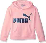 половинка puma для девочек из флиса с капюшоном: стильная и комфортная активная одежда для девочек логотип