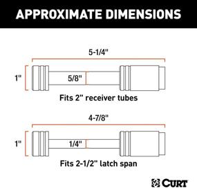 img 3 attached to 🔒 Secure Your Trailer with CURT 23527 Lock Set for 2-Inch Receiver & 2-1/2-Inch Coupler Latch Span