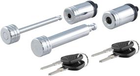 img 4 attached to 🔒 Secure Your Trailer with CURT 23527 Lock Set for 2-Inch Receiver & 2-1/2-Inch Coupler Latch Span