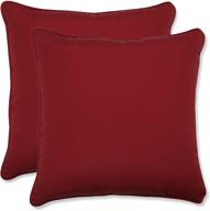 🔴 подушки pillow perfect pompeii red, 18,5" x 18,5", 2 штуки - идеальное решение для использования на открытом и закрытом воздухе логотип