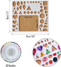 img 1 attached to 🎨 Woohome Quilling Supplies: Complete Paper Quilling Kit with 12 Tools, 36 Colors, & 880 Strips