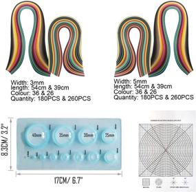 img 3 attached to 🎨 Woohome Quilling Supplies: Complete Paper Quilling Kit with 12 Tools, 36 Colors, & 880 Strips