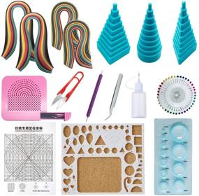 img 4 attached to 🎨 Woohome Quilling Supplies: Complete Paper Quilling Kit with 12 Tools, 36 Colors, & 880 Strips