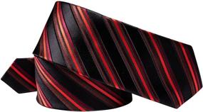 img 1 attached to YourTies Black Striped Skinny Neckties