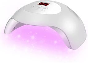 img 4 attached to 💅 Delifo UV LED Nail Lamp: 36W Professional Gel Nail Light Dryer with Timers & Auto Sensor - Salon-Quality Portable Nails Art Tools for Home Use in Classic White