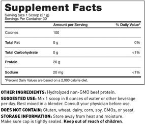 img 2 attached to Dr. Эми Майерс Неароматизированный чистый протеин Paleo - чистый, без ГМО, без глютена и молочных продуктов - протеин, полученный от животных, выращенных на траве без гормонов - 26 г протеина в порции - идеальный шейк для диеты палео и кето.