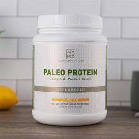 img 3 attached to Dr. Amy Myers Unflavored Pure Paleo Protein - Clean, Non-GMO, Gluten & Dairy Free - Grass Fed, Pasture Raised Hormone Free Protein - 26g Protein Per Serving - Ideal Shake for Paleo and Keto Diets