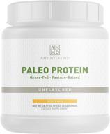 dr. amy myers unflavored pure paleo protein - clean, non-gmo, gluten & dairy free - grass fed, pasture raised hormone free protein - 26g protein per serving - ideal shake for paleo and keto diets logo