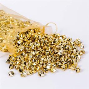 img 4 attached to ✨ AiFanS Золотые кусочки: впечатляющие металлические золотые декоративные элементы для столов или наполнитель для вазы - упаковка из 755 штук!