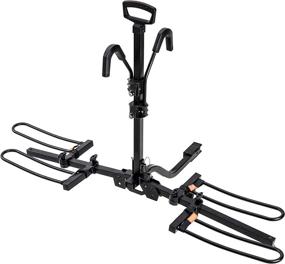 img 4 attached to 🚲 HYPERAX Blast 2 - Hitch Mounted E Bike Rack Carrier | 2"/1.25" Hitch | Supports 2 X 55 lbs E Bikes MTBs Gravel Road Bikes | Accommodates 3-inch Tires | Ideal for SUVs, Trucks, Sedans | Not for RV Usage