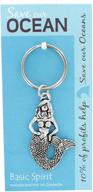 pewter mermaid keychain by basic spirit logo