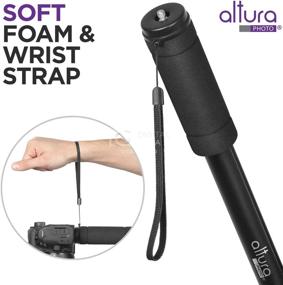 img 1 attached to 📷 Altura Photo 62-Inch Camera Monopod - Ultimate Stability for Canon, Nikon, Sony Mirrorless & DSLR - Lightweight, Portable & Easy to Carry